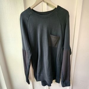 Nike SB Skateboarding Men’s Crewneck Sweatshirt Black Size XL Two Tone Nylon